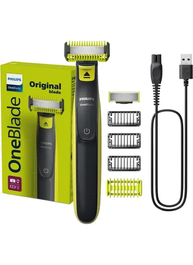 5-in-1 Waterproof Beard Trimmer with Adjustable Combs, Skin Guard, and USB Charging – QP2824/10