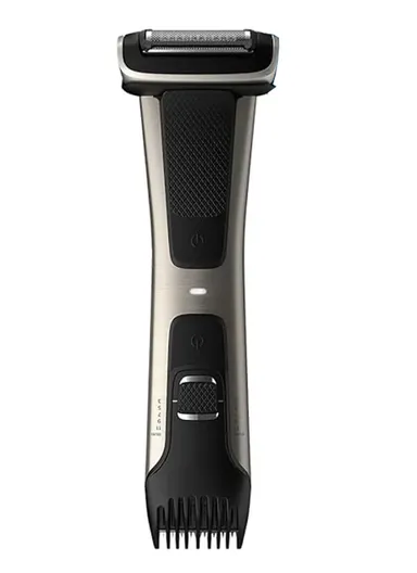 4D Body Groomer with 2D Foil Shaver, Back Reach Attachment, 80-Min Cordless Use &amp; 5 Length Combs – BG7025/13