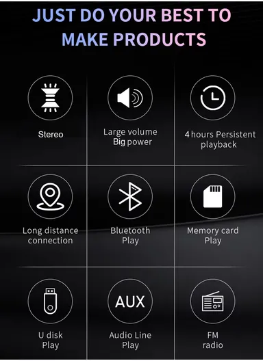 Hifi Music Timbre Wireless Connect Fast and Stable Sub Woofer Mini Guangdong Wireless BT Speaker ZQS-P5