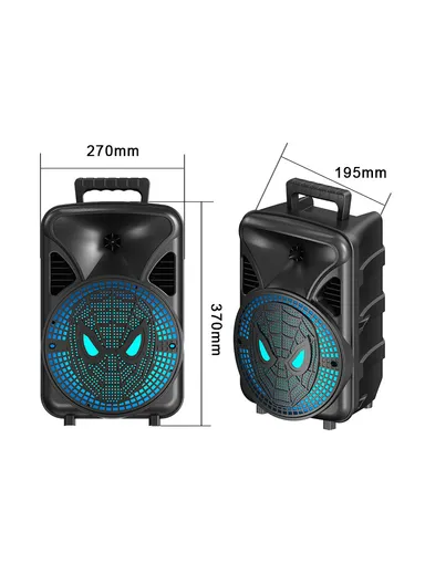 8" DJ Speaker Subwoofer Wireless BT Sound BOX Party Speaker ZQS-806