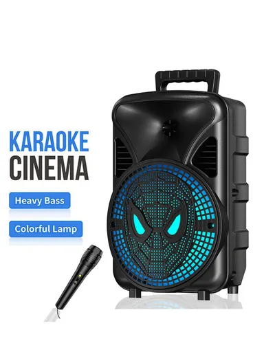 8" DJ Speaker Subwoofer Wireless BT Sound BOX Party Speaker ZQS-806