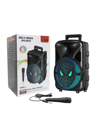 8" DJ Speaker Subwoofer Wireless BT Sound BOX Party Speaker ZQS-806
