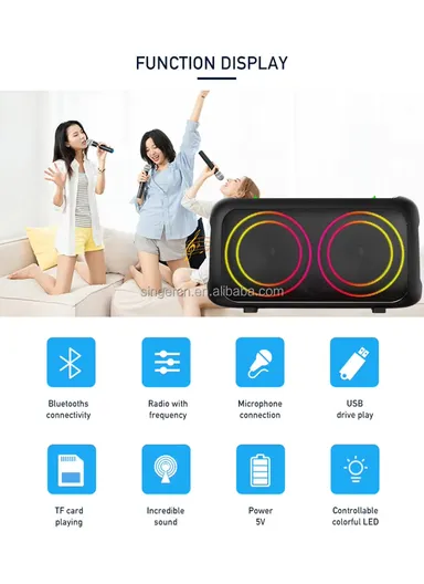 25W Wireless Speaker DSP Chip Karaoke Speakers Bluetooth With MIC ZQS-L17