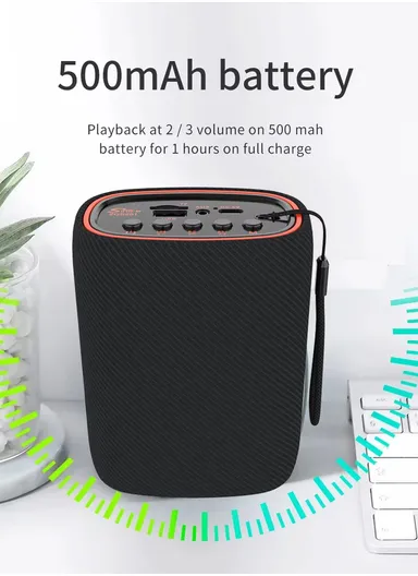 Portable Mini Bluetooth Speakers ZQS-201 - Red