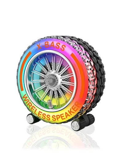 3" Mini Portable Speaker Stereo Sound With Bass Home Wireless Speaker for Indoor &amp; Outdoor Activities ZQS-818 - Grey