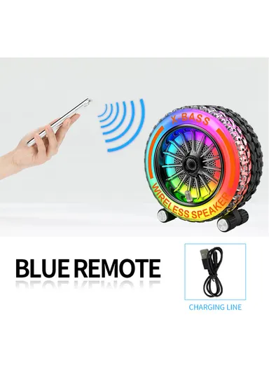 3" Mini Portable Speaker Stereo Sound With Bass Home Wireless Speaker for Indoor &amp; Outdoor Activities ZQS-818 - Grey