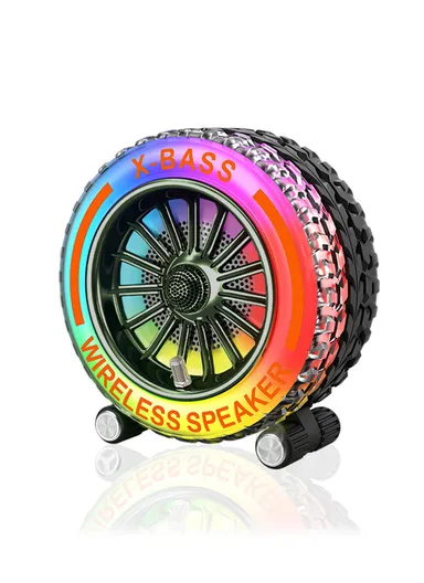 3" Mini Portable Speaker Stereo Sound With Bass Home Wireless Speaker for Indoor &amp; Outdoor Activities ZQS-818 - Black 