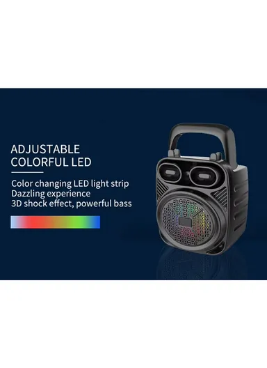 3" Mini Portable Speaker Stereo Sound With Bass Home Wireless Speaker for Indoor &amp; Outdoor Activities ZQS-1362