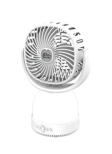 Multifunctional Rechargeable Desk Fan with LED Light &amp; Wireless Speaker ZQS-F802