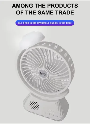 Multifunctional Rechargeable Desk Fan with Wireless Speaker ZQS-F803