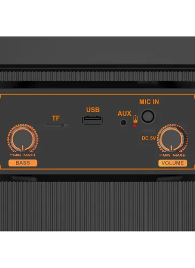 6.5" + Tweeter Portable Hi-Fi BT Home Stereo Subwoofer Karaoke Speaker Professional Wireless With Wireless Microphone ZQS-6169