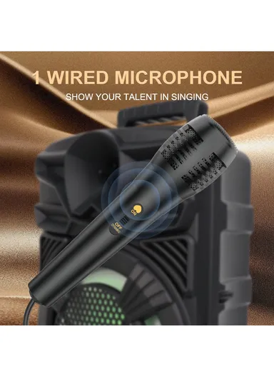 1800mAh DJ Speaker Subwoofer Wireless BT Sound BOX Party Speaker ZQS-805