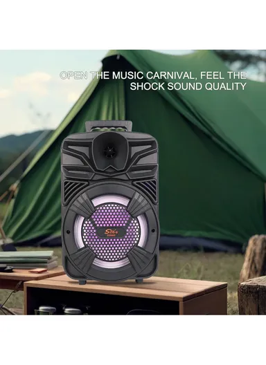 1800mAh DJ Speaker Subwoofer Wireless BT Sound BOX Party Speaker ZQS-805