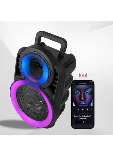 8"Rechargeable Subwoofer Wireless Bluetooth with Wired Microphone &amp; Remote Control ZQS-8163