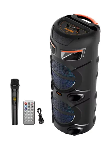 Dual 8" + Tweeter High Power Outdoor Wireless Stereo Speakers Battery Powered with Wireless Microphone &amp; Remote Control ZQS-2801