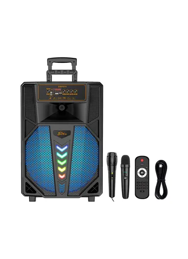 15" Trolley Bluetooth Speaker, Portable Party Dj Wireless Trolley Speaker ZQS-15111