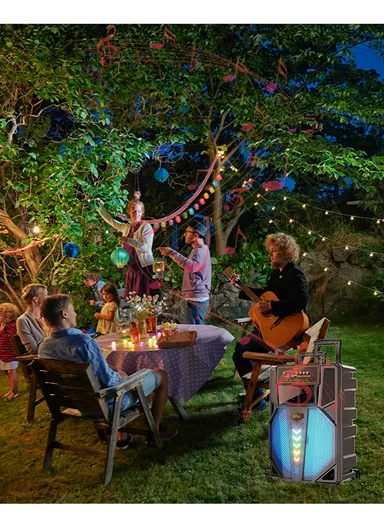 15" Trolley Bluetooth Speaker, Portable Party Dj Wireless Trolley Speaker ZQS-15111