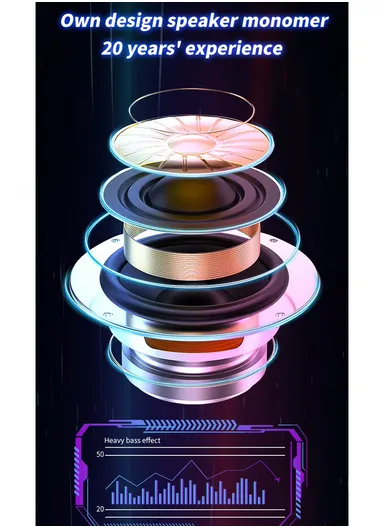 Super Bass Party Trolley Speaker With Wireless Microphones Remote Control ZQS-15112