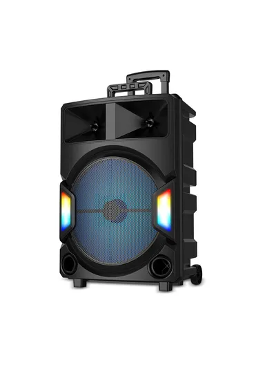 Super Bass Party Trolley Speaker With Wireless Microphones Remote Control ZQS-15112