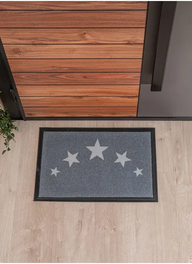 Stars Printed Door Mat 40 x 60 cm - Multicolor