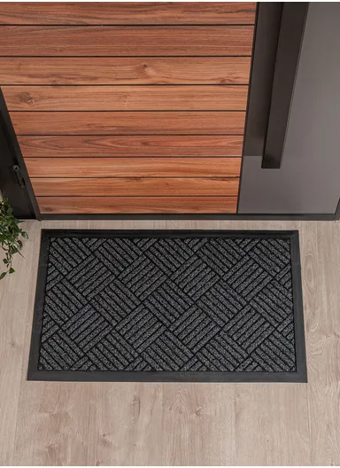 Stride Zymta Door Mat 46 x 76 cm - Dark Grey