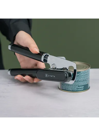 2 In 1 Multifunctional Stainless Steel Can Lid &amp; Bottle Opener, Black 