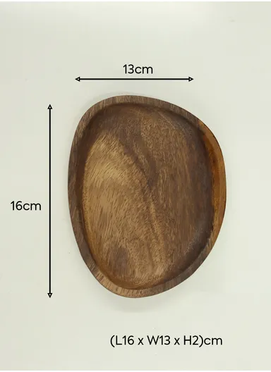 Oval Style Wooden Tray Plate Home Decoration for Jewelry, Earring, Necklace, Dessert, Fruit YD-8819