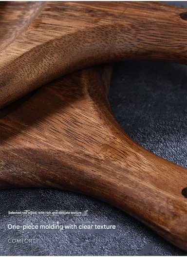 30cm Acacia Wood Pizza Serving Board with Handle HS-9006