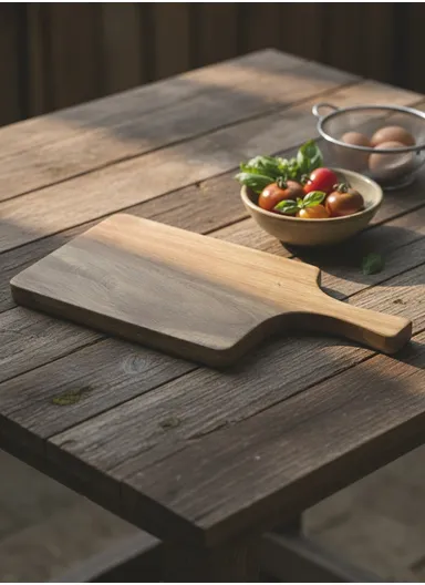 Wooden Cutting Board For Chopping (L37 x W17 x H2)cm