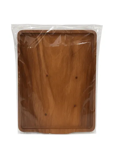 Wooden Serving Tray Non-Slip, Sturdy &amp; Drop-Resistant HS-9009 (L41 x W26)cm