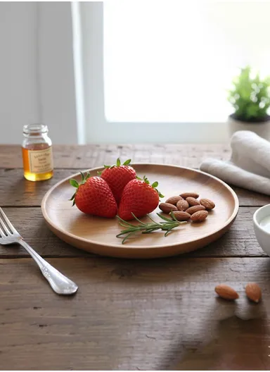 Anti-slip Food Tray For Home, Cafeteria, Restaurants, Delis, Bakeries, Crafts &amp; Organizations (D20 x H2)cm