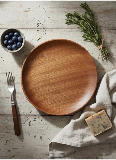 Anti-slip Food Tray For Home, Cafeteria, Restaurants, Delis, Bakeries, Crafts &amp; Organizations (D20 x H2)cm