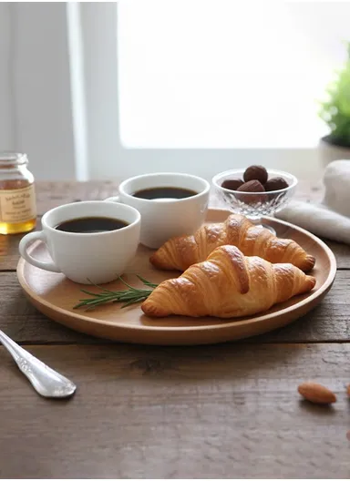 Anti-slip Food Tray For Home, Cafeteria, Restaurants, Delis, Bakeries, Crafts &amp; Organizations (D30 x H2)cm