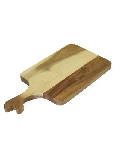 Wooden Cutting Board with Juice Groove &amp; Non-Slip Base (L39 x W17)cm