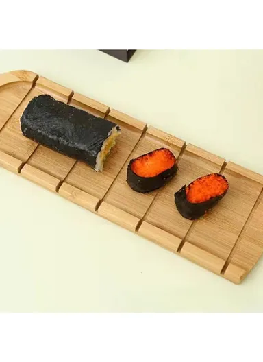 Eco-Friendly French Bread Cutting Board, Rubber Wood Serving Tray Plate for Bread Pizza Cheese Board Chopping Block HS-3012 (L50 x W11)cm