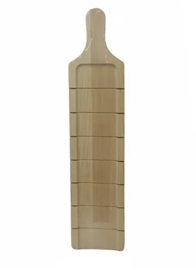 Eco-Friendly French Bread Cutting Board, Rubber Wood Serving Tray Plate for Bread Pizza Cheese Board Chopping Block HS-3012 (L50 x W11)cm