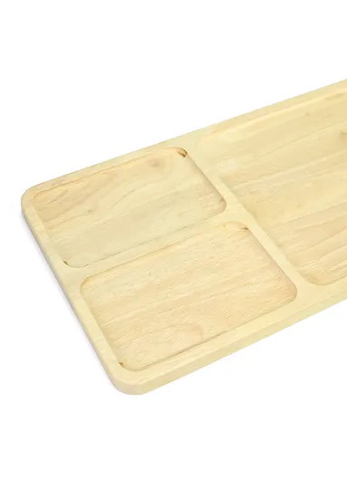 Oak Wood Serving Platter Natural Grain, Durable &amp; Stylish HS-4001 (L60 x W23)cm