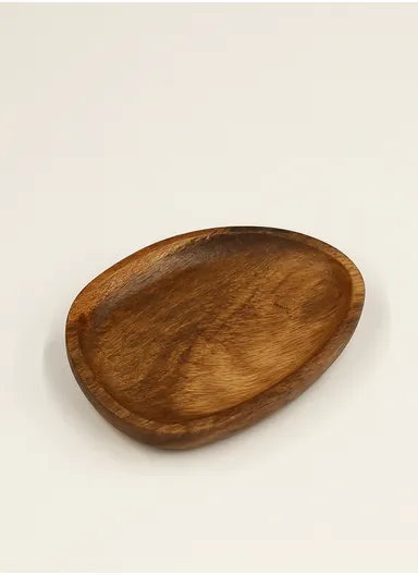 Wooden Tray For Serving Snacks, Coffee &amp; Breakfast (L26 × W20 × H2)cm