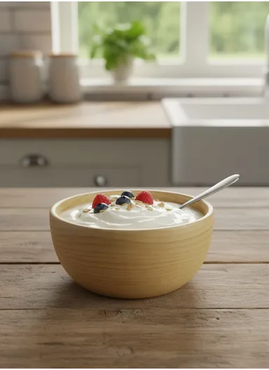 Eco-Friendly Natural Wooden Bowl Food-Safe, Durable &amp; Stackable Serving Bowl for Fruits, Salads &amp; Snacks (D12 x H6)cm - Medium