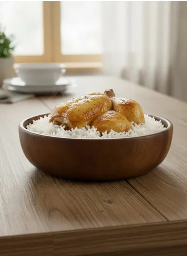 Eco-Friendly Natural Wooden Bowl Food-Safe, Durable &amp; Stackable Serving Bowl for Fruits, Salads &amp; Snacks (D24 x H7.5)cm