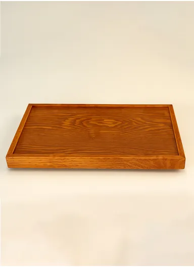 Wooden Serving Tray Non-Slip, Sturdy &amp; Drop-Resistant (L39 x W25 x H4.5)cm