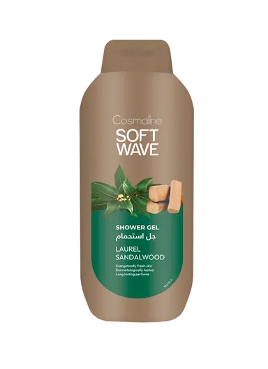 650ml Softwave Shower Gel, Gentle &amp; Nourishing for Smooth, Hydrated Skin, Laurel Sandalwood Scented