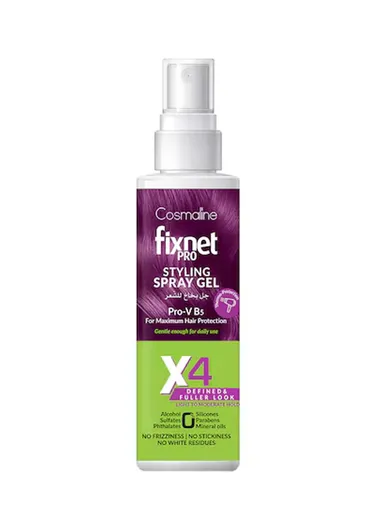 125ml Fixnet Pro Velvet Hair Spray, Firm Hold, Nourishing &amp; Heat Protectant
