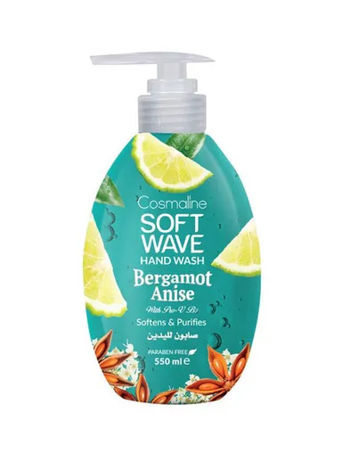 Soft Wave Hand Wash Liquid Soap 500ml - Bergamot Anise Scent