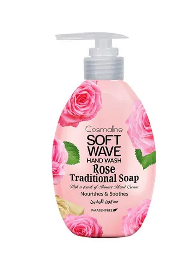 Soft Wave Hand Wash Liquid Soap 500ml - Traditional &amp; Rose Scent