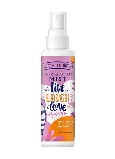 125ml Hair &amp; Body Mist – Gentle, Alcohol-Free Formula for Wavy &amp; Curly Hair, Tropical Splash Scent