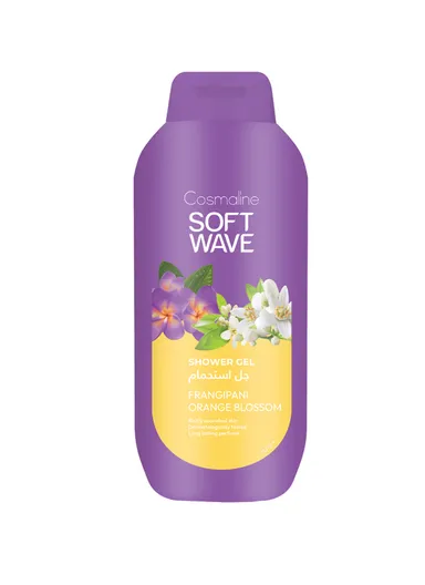 650ml Softwave Shower Gel, Gentle &amp; Nourishing for Smooth, Hydrated Skin, Frangipani Orange Blossom Scented