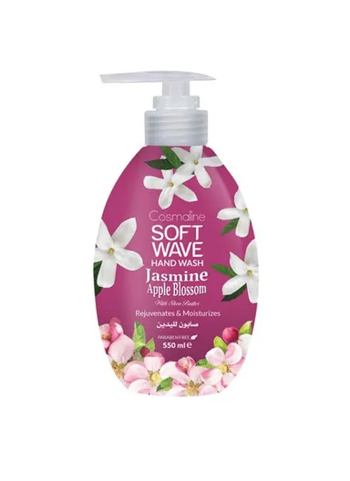 Soft Wave Hand Wash Liquid Soap 500ml - Jasmine Apple Blossom Scent