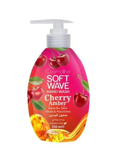 Soft Wave Hand Wash Liquid Soap 500ml - Cherry Amber Scent