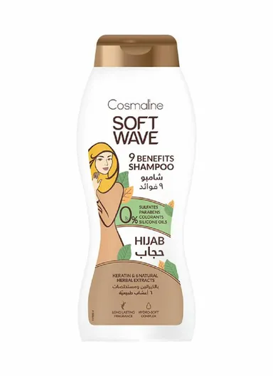 400ml Soft Wave Hijab Sulfate-Free Shampoo – Nourishing, Color-Safe &amp; Gentle Cleansing